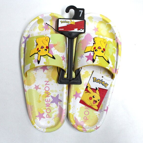 New GroundUp Multi Color Women's Size 7 Pokemon Slides - Picture 2 of 13